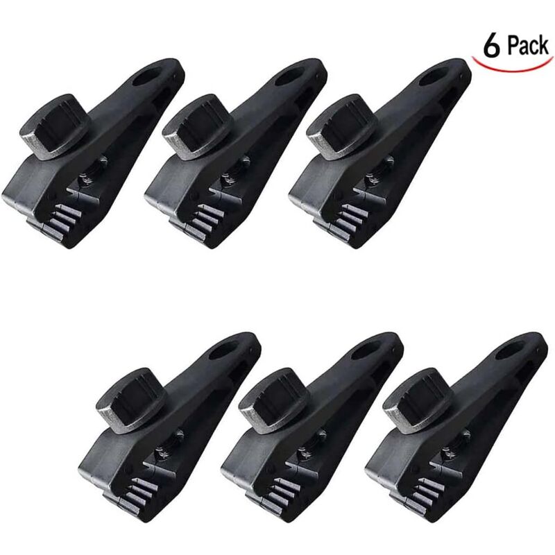 Gotrays - 6 Stück Planenklammern, Zeltklammern, Planenklammern, Campingzubehör, Planenzubehör