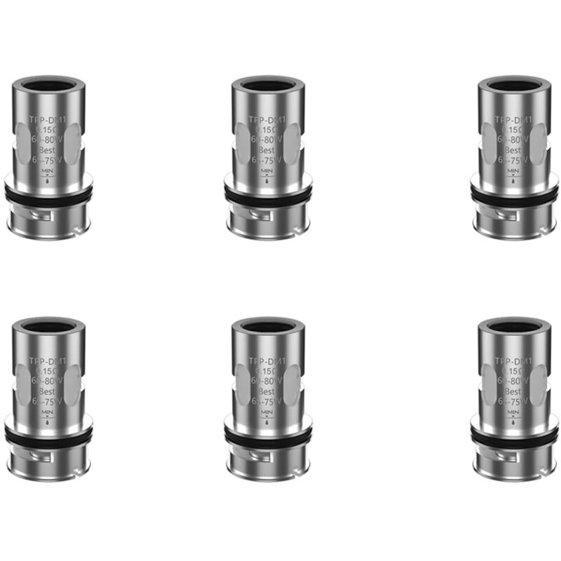 6 StüCk tpp DM1 Mesh-Spulen 0,15 Ohm Widerstand DL-Spule 60-80 w für Drag 3 x Plus s Pro Pod Mod, TPP-DM1