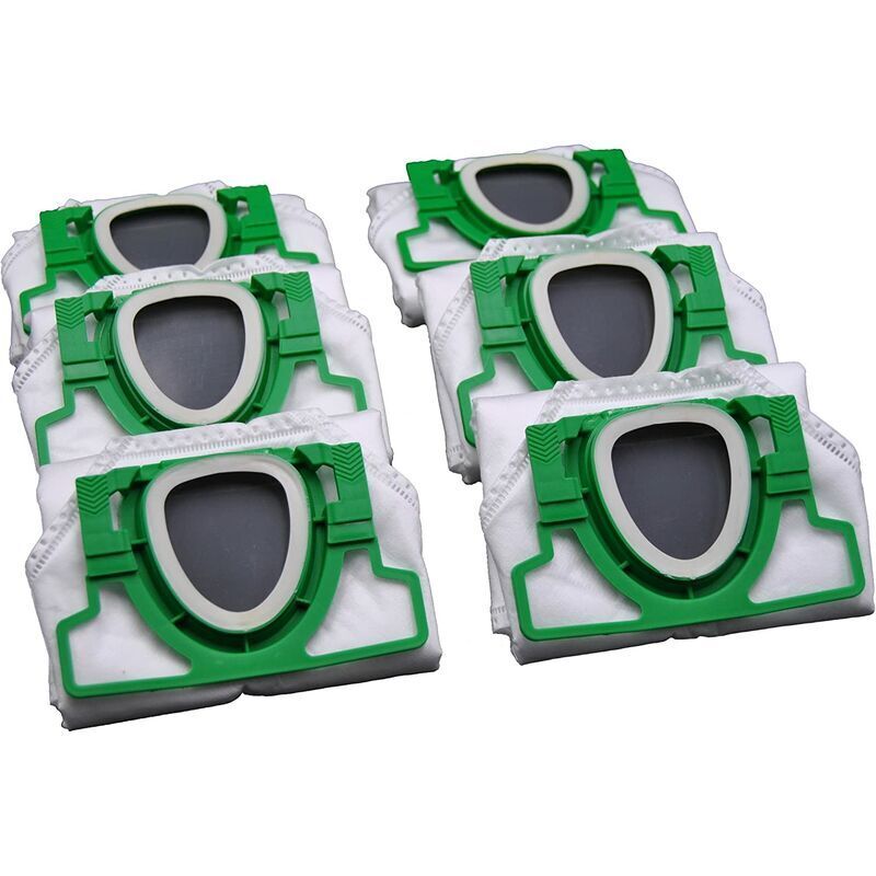 6 Stück Vorwerk Kobold VK 200 Staubsaugerbeutel aus 5-lagigem Mikrofaservlies