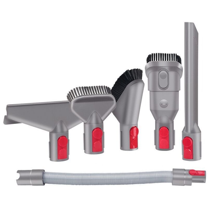6-teiliges Dyson-Ersatzteilset für Dyson-Bürste und -Verlängerungsschlauch, Dyson-Staubsauger-Ersatzteilset V7, V8, V10, V11, V15 Perfekte Passform