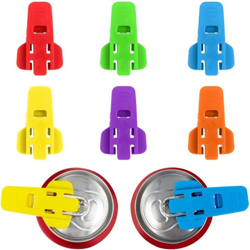 6-teiliges Getränkedosenöffner-Set zum Öffnen von Getränken, Flaschenöffner, Dosendeckelentferner, manueller Dosenöffner für Cola, Limonade und