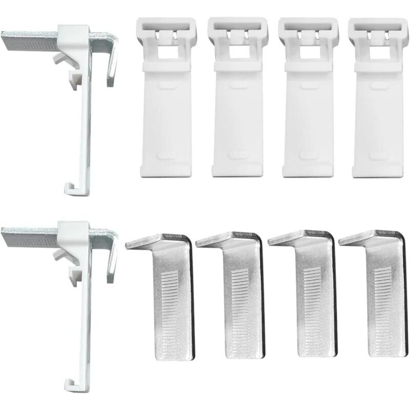 6-teiliges Rollo-Befestigungsset, kein Bohren erforderlich, Doppel-Rollo-Befestigungssets für PVC-, Holz- und Türfenster