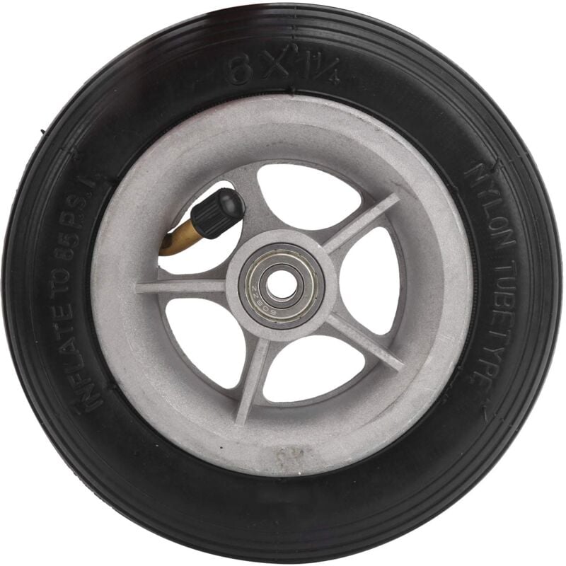 Fitags - 6-Zoll-Rollerrad, Luftreifen Verschleifestes Gummirad Aufblasbarer Gummireifen Electric Scooter f¨¹r Elektroroller Cycling