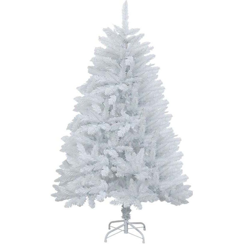 60 cm weißer künstlicher Weihnachtsbaum, hochwertiger kanadischer weißer Weihnachtsbaum mit Scharnier, weißer Baum, leicht, einfach aufzubauen, mit