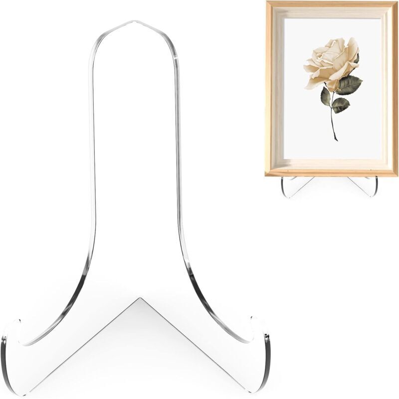 60-Grad-Winkel-Acrylplattenständer, 3-Zoll-Aufsteller aus transparentem Acryl, transparent für die Präsentation, 3 Zoll H x 3,125 Zoll B x 2,5 Zoll T