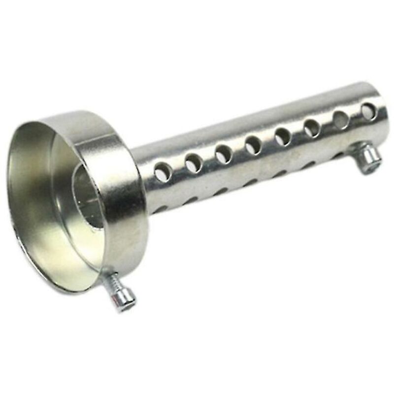 Jalleria - 60 mm Motorrad-Auspuff-Schalldämpfer, Motorrad-Schalldämpfer, kann Schallwand-Schalldämpfer einsetzen, weiß, 11
