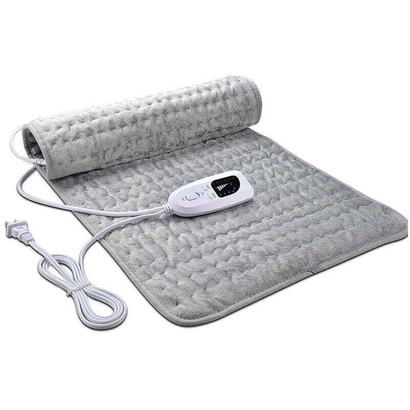 60 x 30 cm Physiotherapie-Heizdecke, Heizdecke, mehrstufige Temperatureinstellung, warmes Heizkissen, superweiche, drapierte Kristalldecke