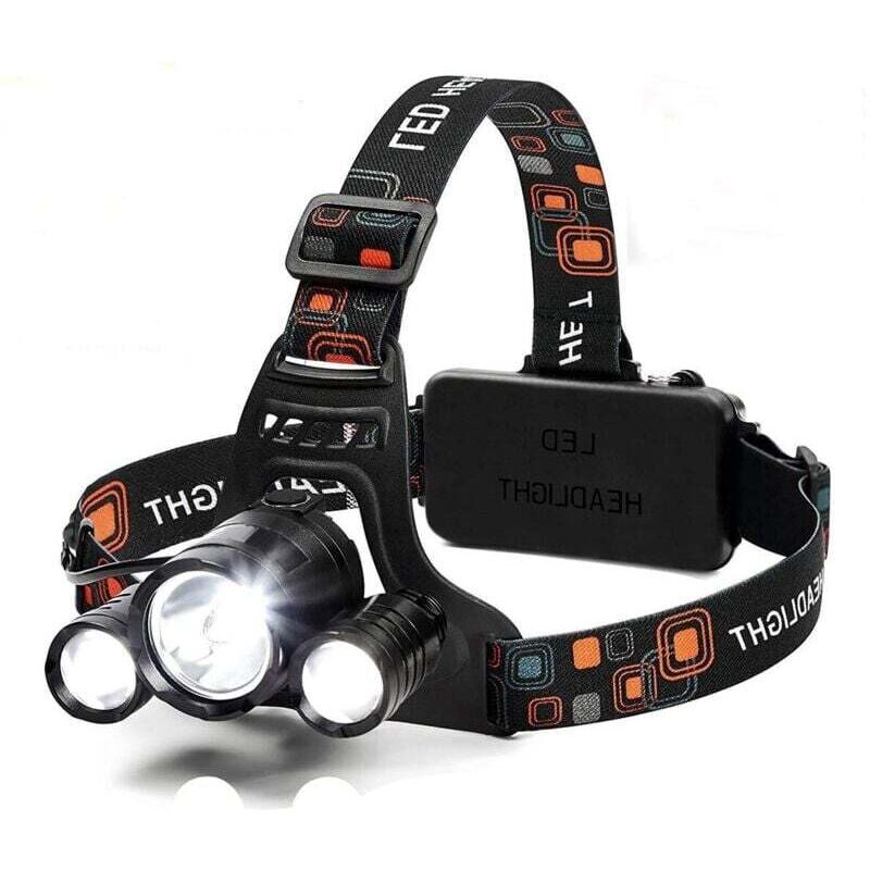 6000 Lumen LED-Stirnlampe – 4 Modi – Wiederaufladbarer 18650-Akku – Wasserdicht – Für Jagd und Laufen