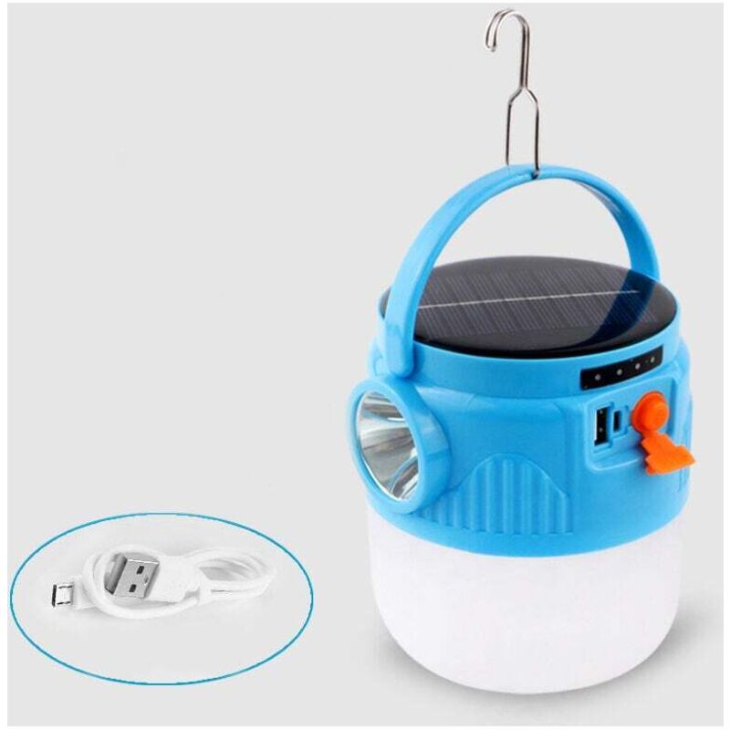 6000 mAh Solar-LED-Campinglicht, per usb wiederaufladbare Laterne, tragbare wasserdichte Campinglampe, 3 Beleuchtungsmodi für Zelte, für Camping und
