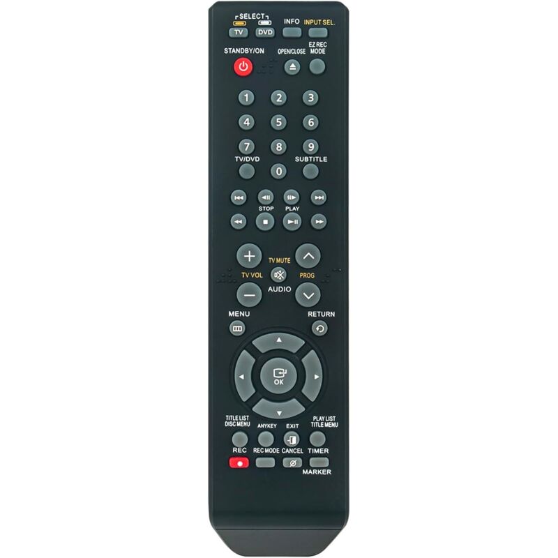 00061A Ersatzfernbedienung für Samsung DVD-Recorder DVD-R151 DVD-R156 DVD R151 R156