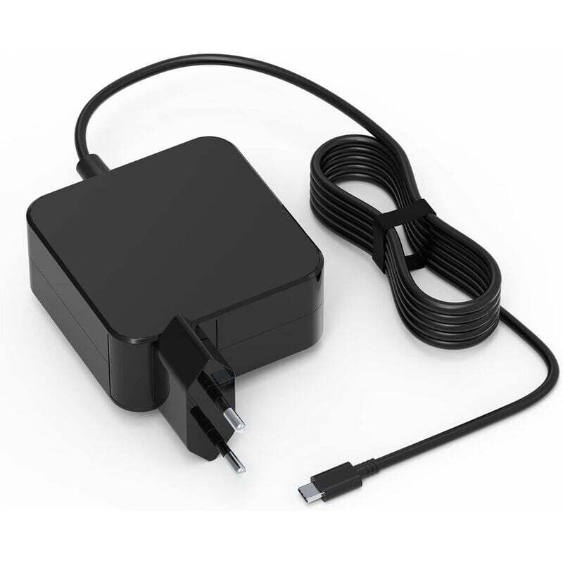 65 W USB-C-Ladegerät, Typ-C-Netzadapter für MacBook Pro/Air, Lenovo Thinkpad, HP Chromebook, ASUS, Acer, Huawei Matebook, Xiaomi Air, Samsung
