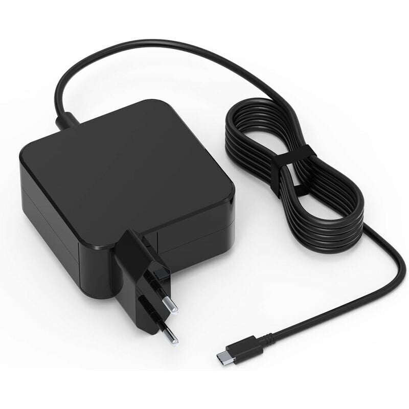 65 w USB-C-Ladegerät, Typ-C-Netzadapter für MacBook Pro/Air, Lenovo Thinkpad, hp Chromebook, asus, Acer, Huawei Matebook, Xiaomi Air, Samsung