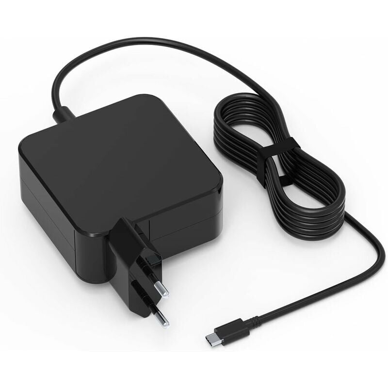 65 W USB-C-Ladegerät Typ C Netzteil für MacBook Pro/Air, Lenovo Thinkpad, HP Chromebook, ASUS, Acer, Huawei Matebook, Xiaomi Air, Samsung Chromebook