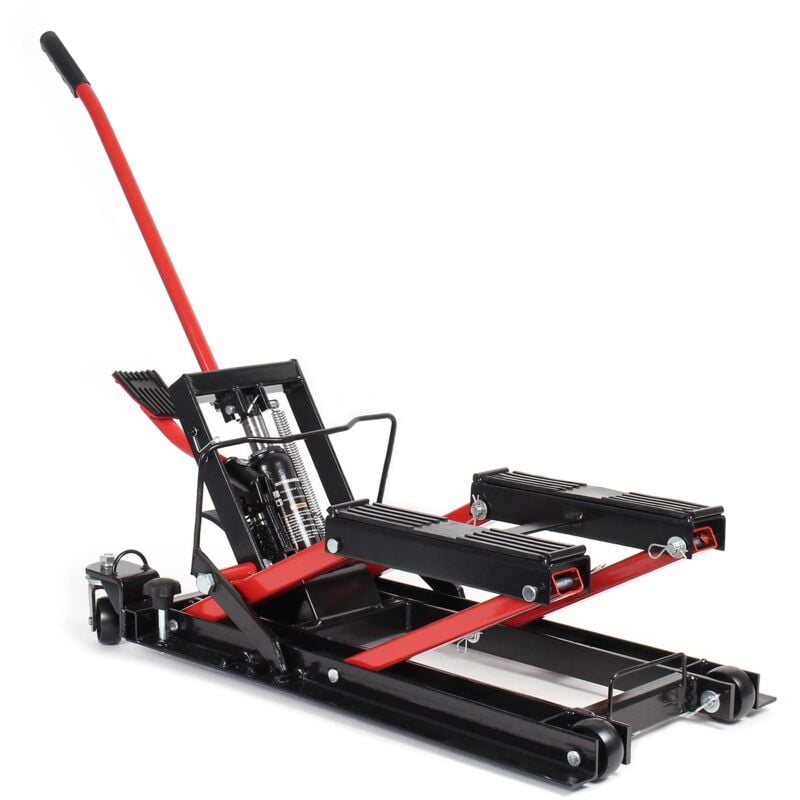 Motorradheber bis zu 680kg für Motorräder ATVs und Quads Hebebühne für Reparaturen am Motorrad Heber Montagebock - Wiltec