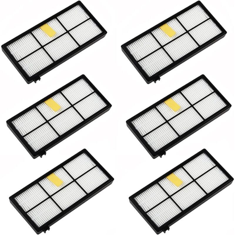 6er-Pack Ersatzfilter für Staubsauger der Serien Roomba 800, 900, 850, 860, 861, 866, 870, 880, 890, 900, 960, 980, 981, 985