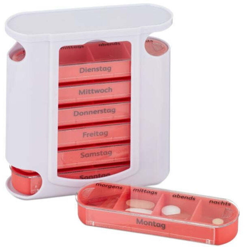 7 day pill box with 4 compartments each