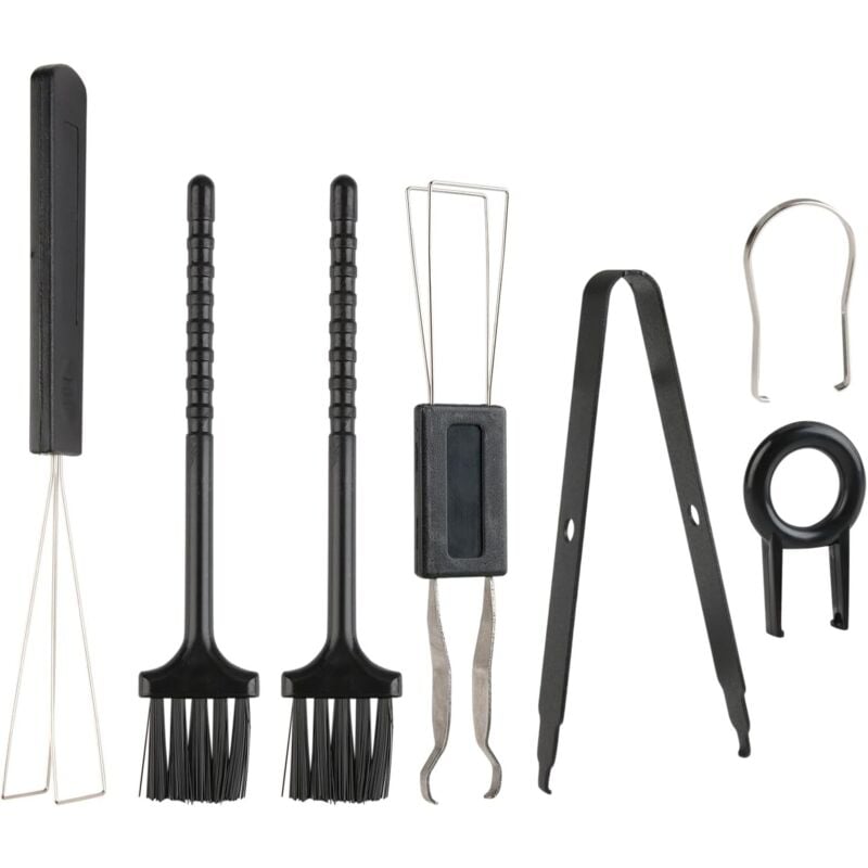 7-teiliges Tastatur-Abzieher-Werkzeugset, Tastenkappen-Abzieher für mechanische Tastaturen mit und ohne Schalter, Pinzette, Reinigungsbürste, breite