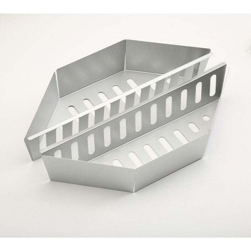 7403 2er-Pack Holzkohlekörbe für Weber 57 cm Kugelgrills, Brikettkorb für Weber One Touch und Master Touch Holzkohlegrill, 47,6 und 67 cm