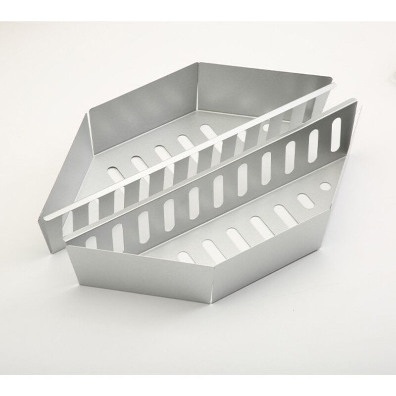 7403 2er-Set Char-Basket Holzkohlekörbe für Weber 57 cm Kugelgrills, Brikettkorb für Weber One Touch und Master Touch Holzkohlegrills, 47,6 und 67 cm