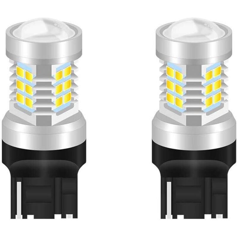 7440NA 7441 992 Weiße LED-Lampen 2835 21SMD Linse 12V Hochleistungs-LED 12V Blinker Rückfahrlicht Bremslicht LED (2er-Pack)