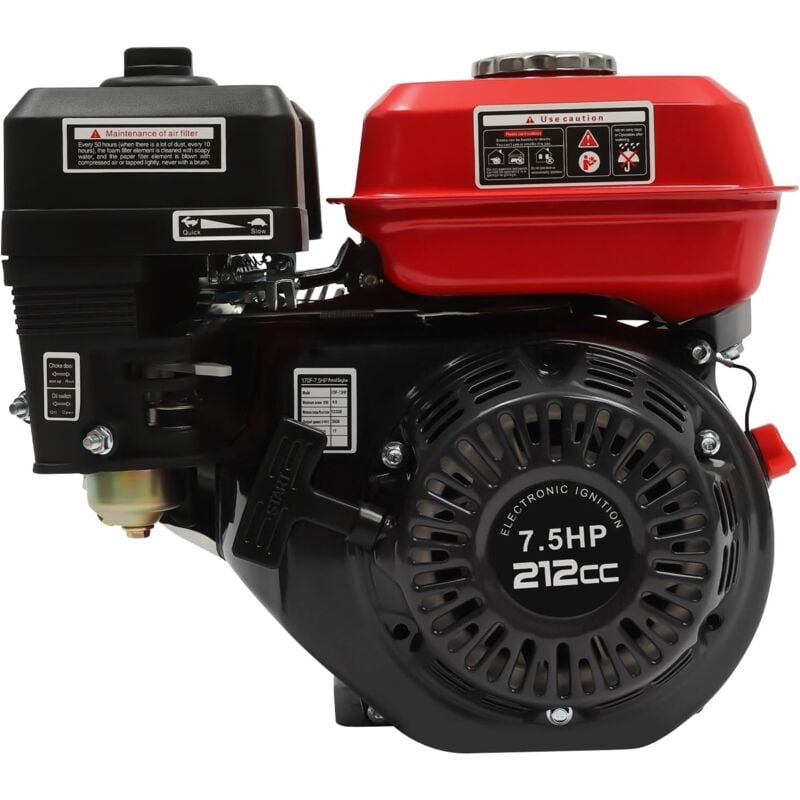 7.5 Ps Benzinmotor Standmotor, Kartmotor Motor 4-Takt 1 Zylinder 20 Mm Welle Ohv Motor Kartmotor Go-Kart Motor Geräuscharm Bis Zu 4 Kw Für Industrie