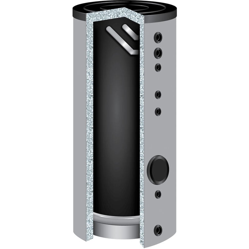 Twl-technologie Gmbh - 750 Liter Edelstahlspeicher EP-750 Edelstahl-Pufferspeicher Isoliert 120m