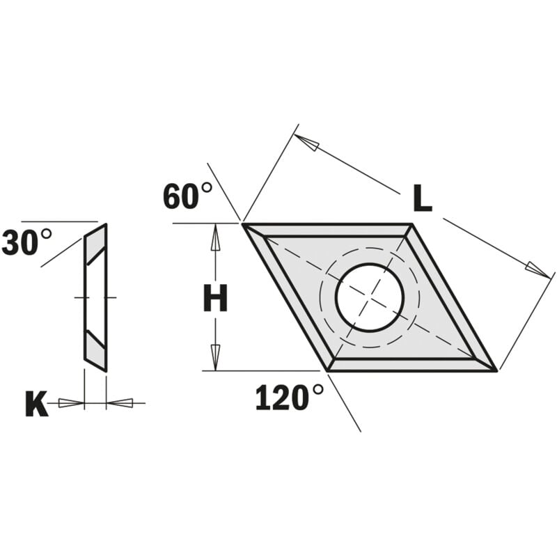 790.280.00 MESSER REV. RHOMBUS 2814x14x2mm (30°) B=6,5sv HWM-HC