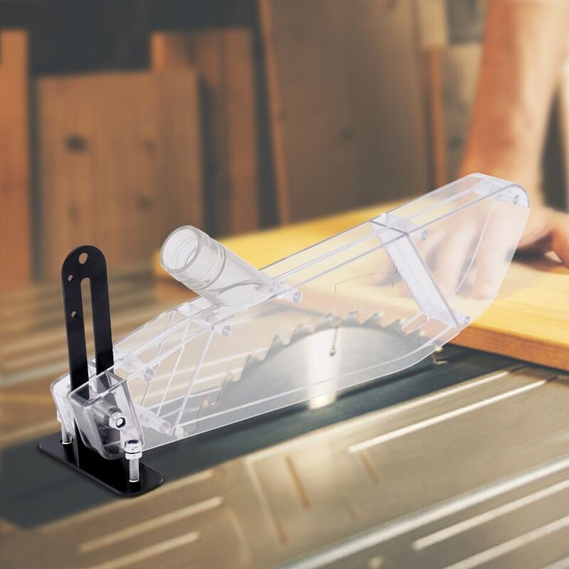 8-10 in Späneschutzhaube Schutzhaube für Kreissäge Tischkreissäge Staubabsaugung Transparent