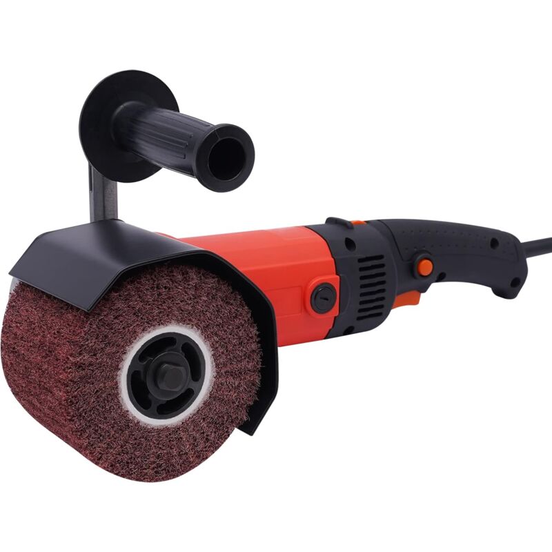 Senderpick - Satiniermaschine 220 v Poliermaschine Walzenschleifmaschine 1400 w Edelstahl ergonomische Zweihandbedienung