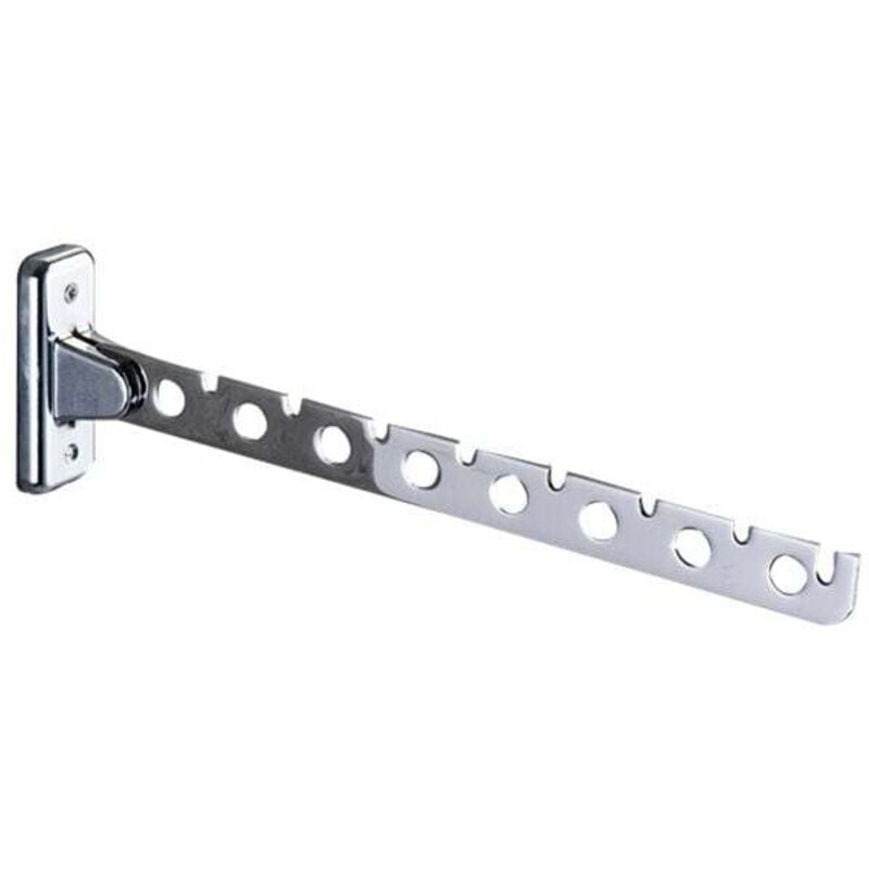 8-Loch-Kleiderständer aus Edelstahl, zusammenklappbar, mit Schrauben, beweglicher Kleiderbügel, schwingende Kleiderstange