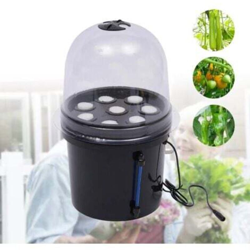 8 Löcher Pflanzen Aeroponic Hydroponic Setzling Klonsystem Pflanzen Setzling Maschine Aeroponisches Vermehrungsset Hydroponik Ausrüstung Sämlingszucht