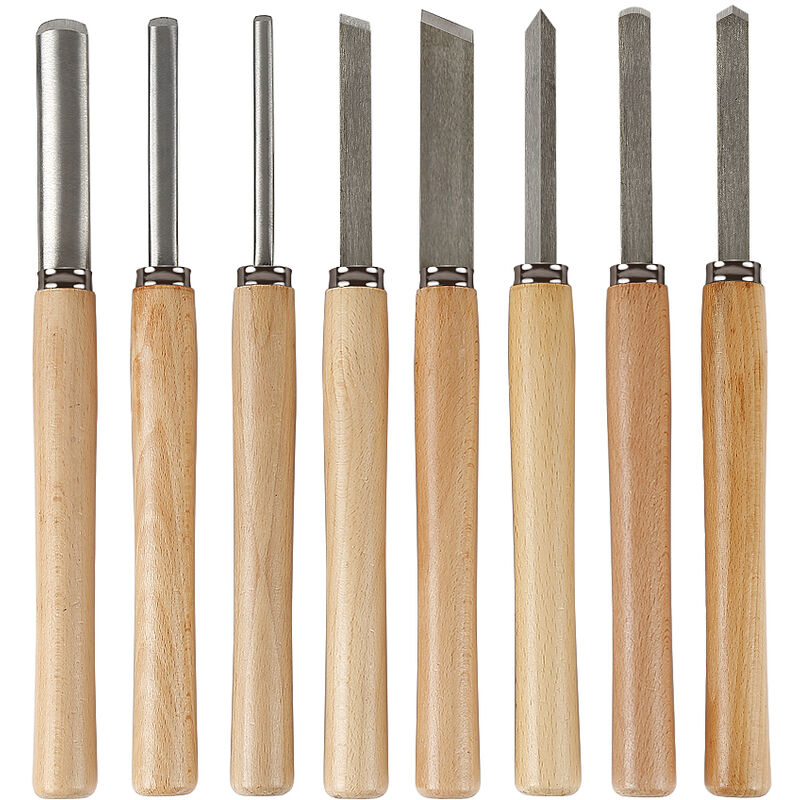 Skecten - 8× Schnitz Werkzeug Set Beitel Holz Bearbeitung Schnitzeisen Satz Schnitzmesser