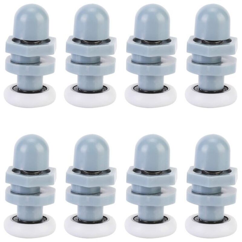 Odipie - 8 Stcke Radrollen, Duschtr Rollen Lufer Durable Kunststoff Schiebewalze Track Tr Rad Bad Glastr fr Bad Ersatzteile Schiebetren RDer(20mm)