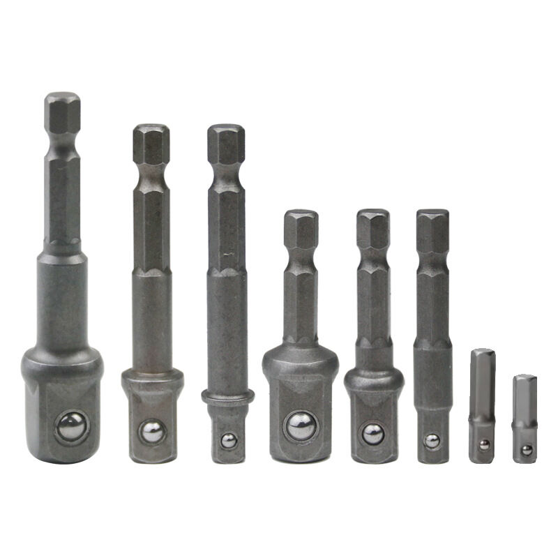 8 Stück 1/4 Zoll 3/8 Zoll 1/2 Zoll magnetischer Bithalter Schraubendreher-Verlängerung Sechskant-/Vierkant-Schraubendreher-Adapter-Sortiment