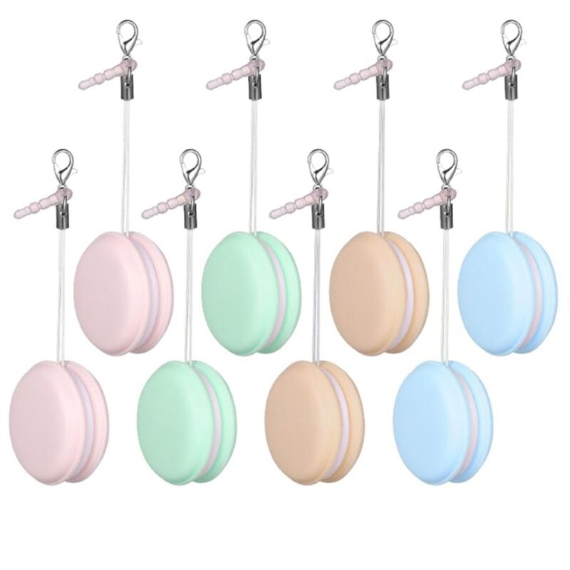 Tlily - 8 Stück Macaron Handy-Bildschirmreiniger, Wischer, Bildschirmbürste, Reinigungsbürste mit Dekorativem Handy-Schlüsselanhänger, Langlebig,