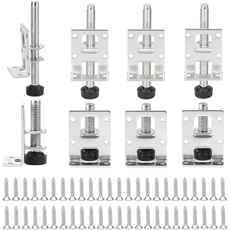 8 Stück Möbelfüße Metall Höhenverstellbar Set, Höhenverstellbare Füsse für Möbel, Stellfüße Höhenverstellbar, 55/102mm Schwerlast-Nivellierfüße aus