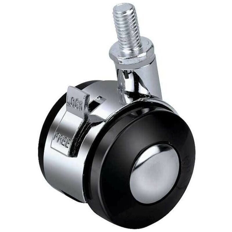 8 Stück Universal-Schwenkräder, Trolley-Möbelrollen-Ersatz, Alu-Lenkrollen-Möbelrad, mit Bremsfunktion, Stuhlrollen für Büro/Schule, Durchmesser von