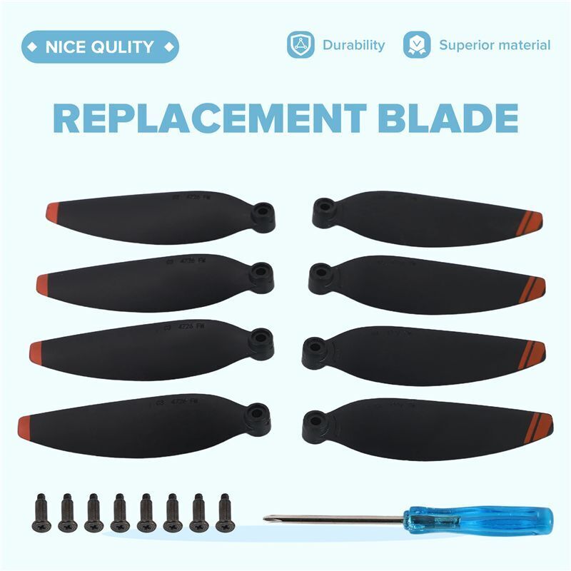 8 StüCke 4726 Propeller für 2 Drohne Leichte Requisiten Ersatz für FlüGel Ersatz Teile für 2 G