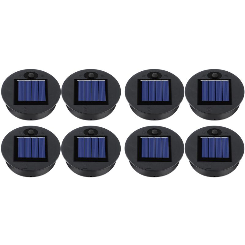 8 Stücke Solar Licht Oberteile Draussen Hängende Laterne Licht Solar Licht Teile Runde Solar Lichter Wasserdicht