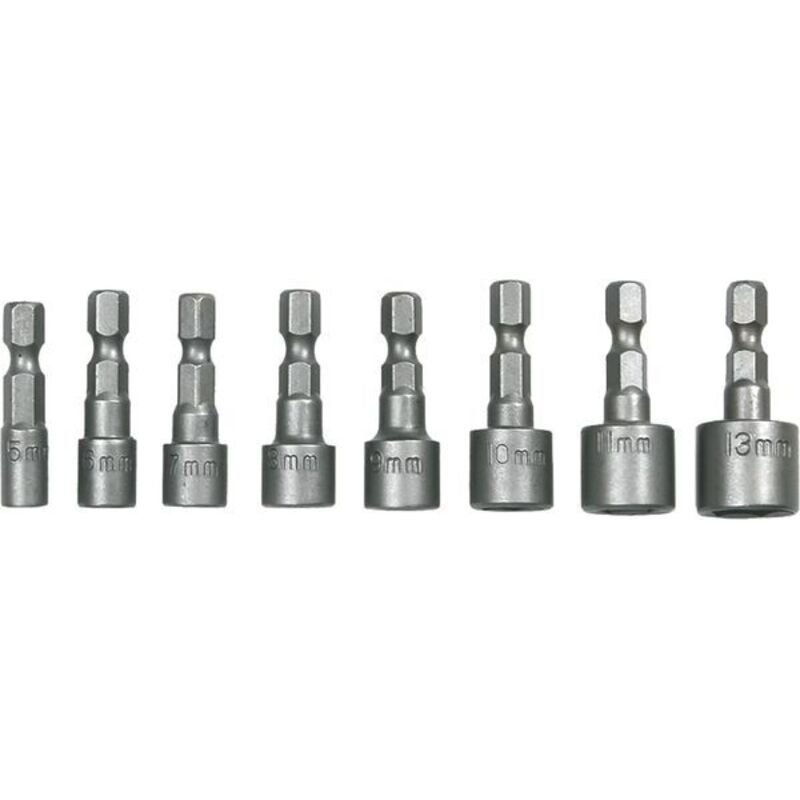 8 tlg. Bit Set 1/4', Nuss 5-13 mm