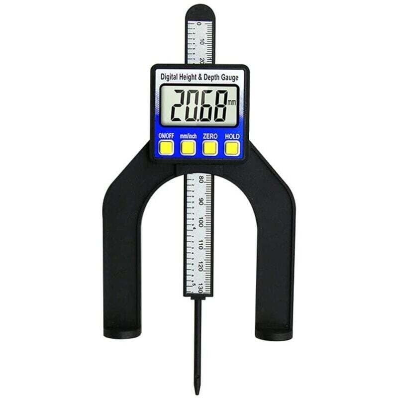 80 mm digitaler Tiefenmesser, Höhenmesser, LCD-Display, Messlineal für Tischkreissäge, Dickenmesser