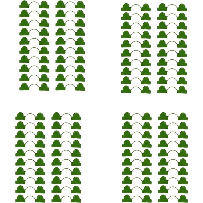80 Stück Kunststoff-Gewächshaus-Schlauchklemmen, Gewächshaus-Zubehör, 1/4 Zoll.