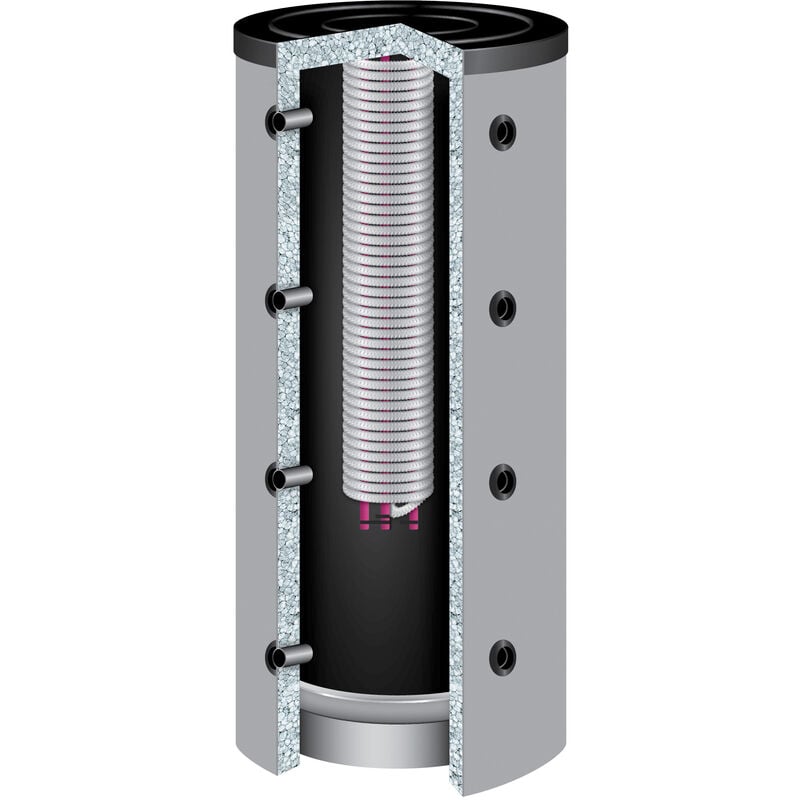 800 Liter TWL Hygienespeicher 90° KE-800 ohne Wärmetauscher 120mm Isolierung