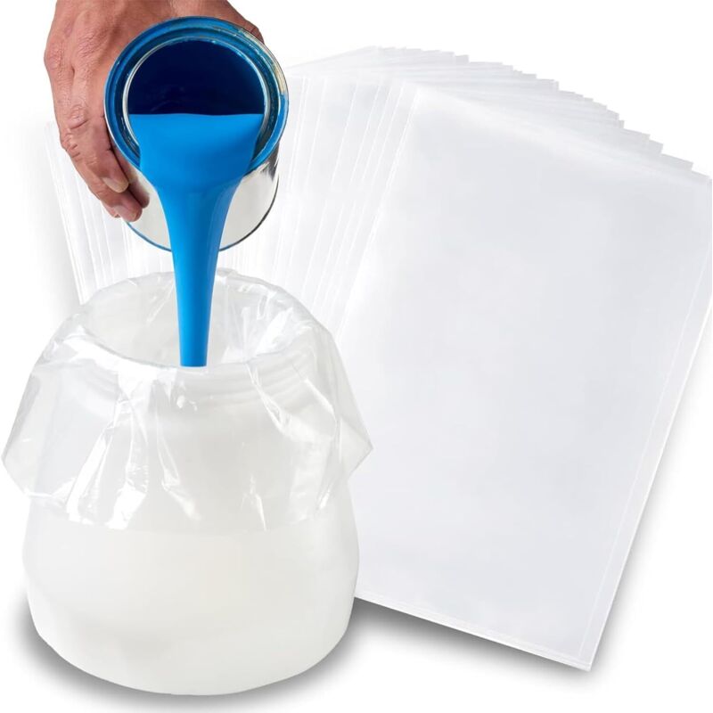 80er-Pack Einlagen für Farbsprühsystem, Einweg Farbsprühgerät Zubehör, Transparente Lackierpistole Tasche, Farb- und Materialwechsel leicht (20X30CM