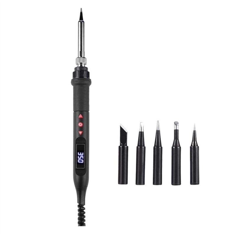 80W Lötkolben Kit Einstellbare Temperatur lcd Bildschirm Schweißen Werkzeug Spitze Pinzette eu Stecker