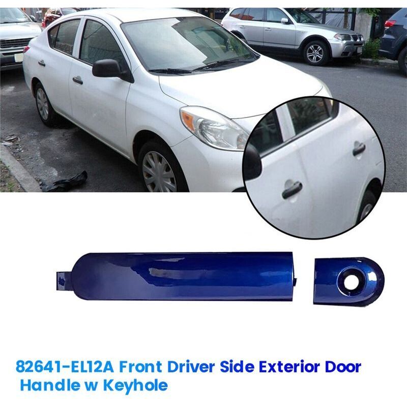 82641-EL12A Außentürgriff Vorne auf der Fahrerseite mit Schlüsselloch für Versa 2007-2012, Außentürabzieher 82641EL12A B