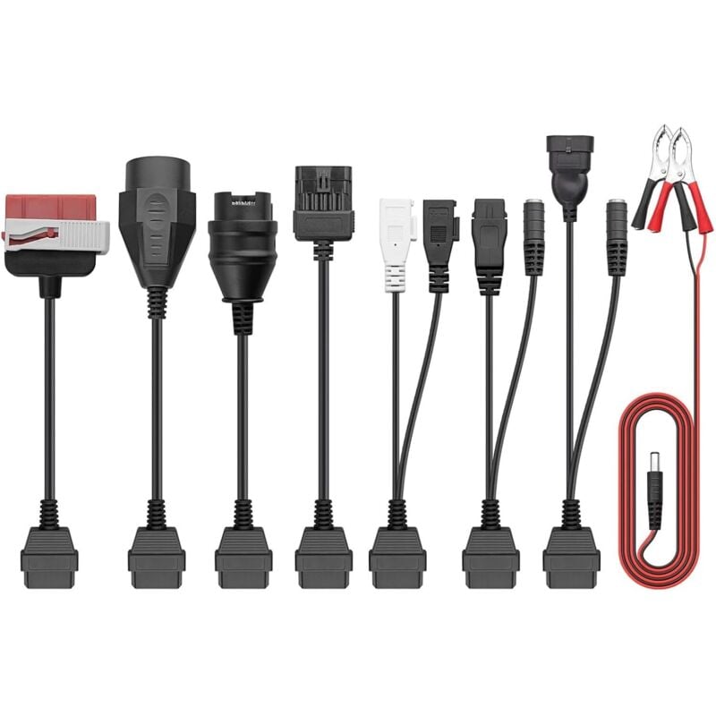 Bluedeer - 8er Adapter Set, Universal Auto Diagnosegerät Diagnose Adapter Kabelsatz, Diagnoseadapterkabel Diagnoseadapter kompatibel mit vw Audi bmw