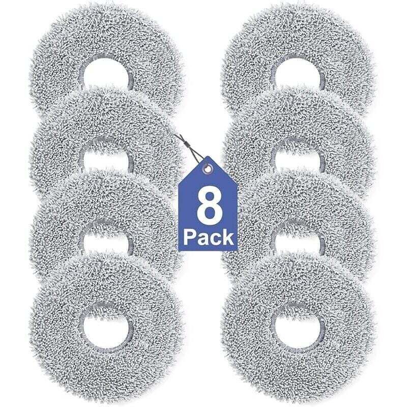 8er-Pack Reinigungstücher für Dreame L10s/L10/L20/X40/L40/X50/L50 Pro Ultra, Xiaomi X20 Pro/Max, Ecovacs Deebot T30 Pro OMNI, T30S Pro A