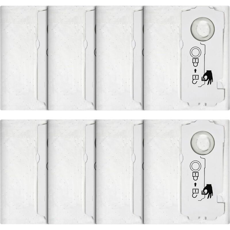 8er-Pack SELFCLEAN SC-FIS-CT MINI/MIDI-2/5 Filterbeutel für Festool CT MINI/MIDI Staubsauger ab 2019, großes Fassungsvermögen, einzigartige