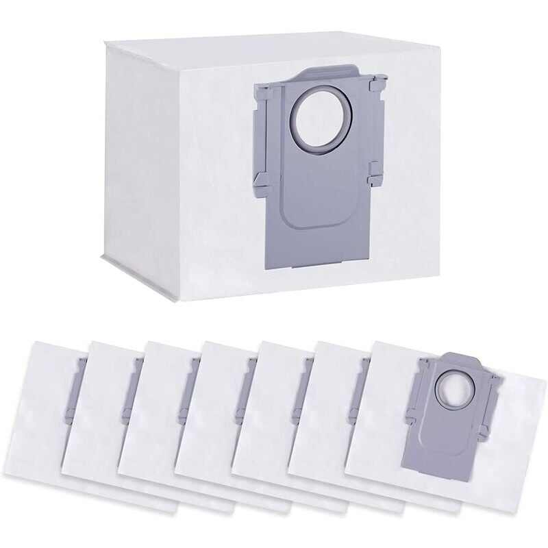 Mumu - 8er-Pack Staubbeutel für Roborock S7 MaxV Ultra / S7 Pro Ultra / Q7+ / Q7 Max+ / Q5+ Staubsauger-Saugstation, 3L großes Fassungsvermögen,